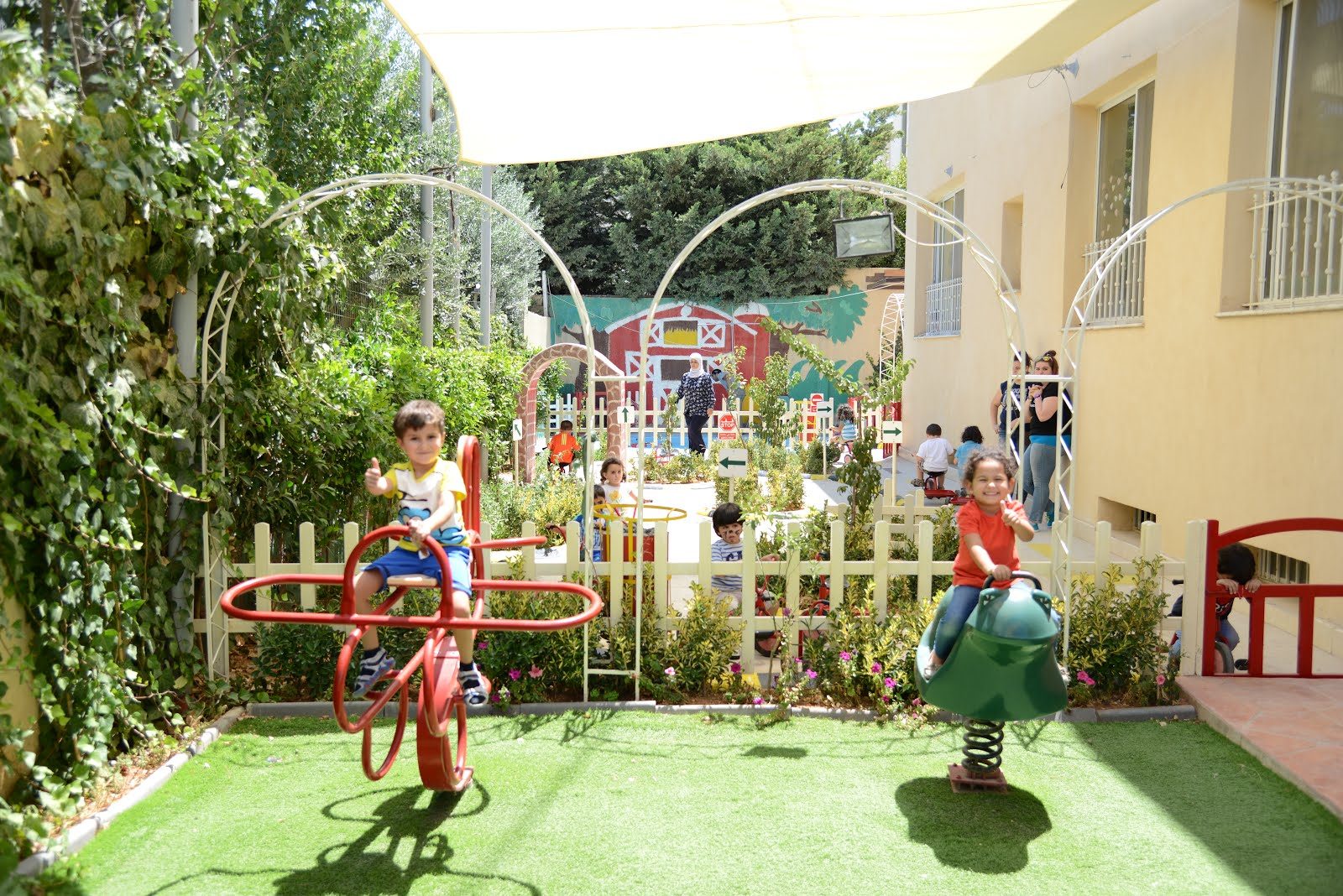 Outdoor play at Lubna's Pre School